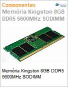 Memria Kingston 8GB DDR5 5600MHz SODIMM (Figura somente ilustrativa, no representa o produto real)