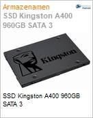 SSD Kingston A400 960GB SATA III  (Figura somente ilustrativa, no representa o produto real)