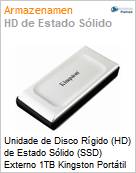 Unidade de Disco Rgido (HD) de Estado Slido (SSD) Externo 1TB Kingston Porttil USB 3.2  (Figura somente ilustrativa, no representa o produto real)